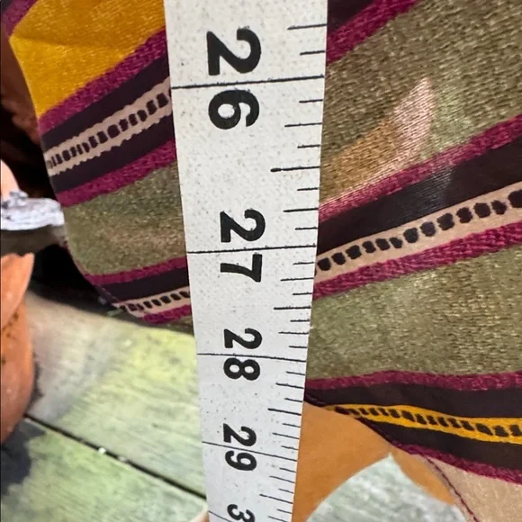 Lauren, Ralph Lauren silk striped wrap, sarong style, skirt. Size Small. Lined. - Picture 6 of 12